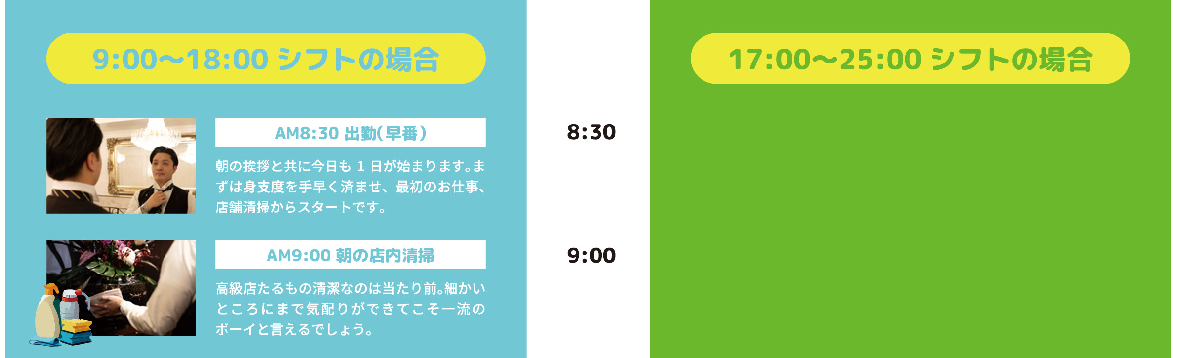ホールスタッフのお仕事 1